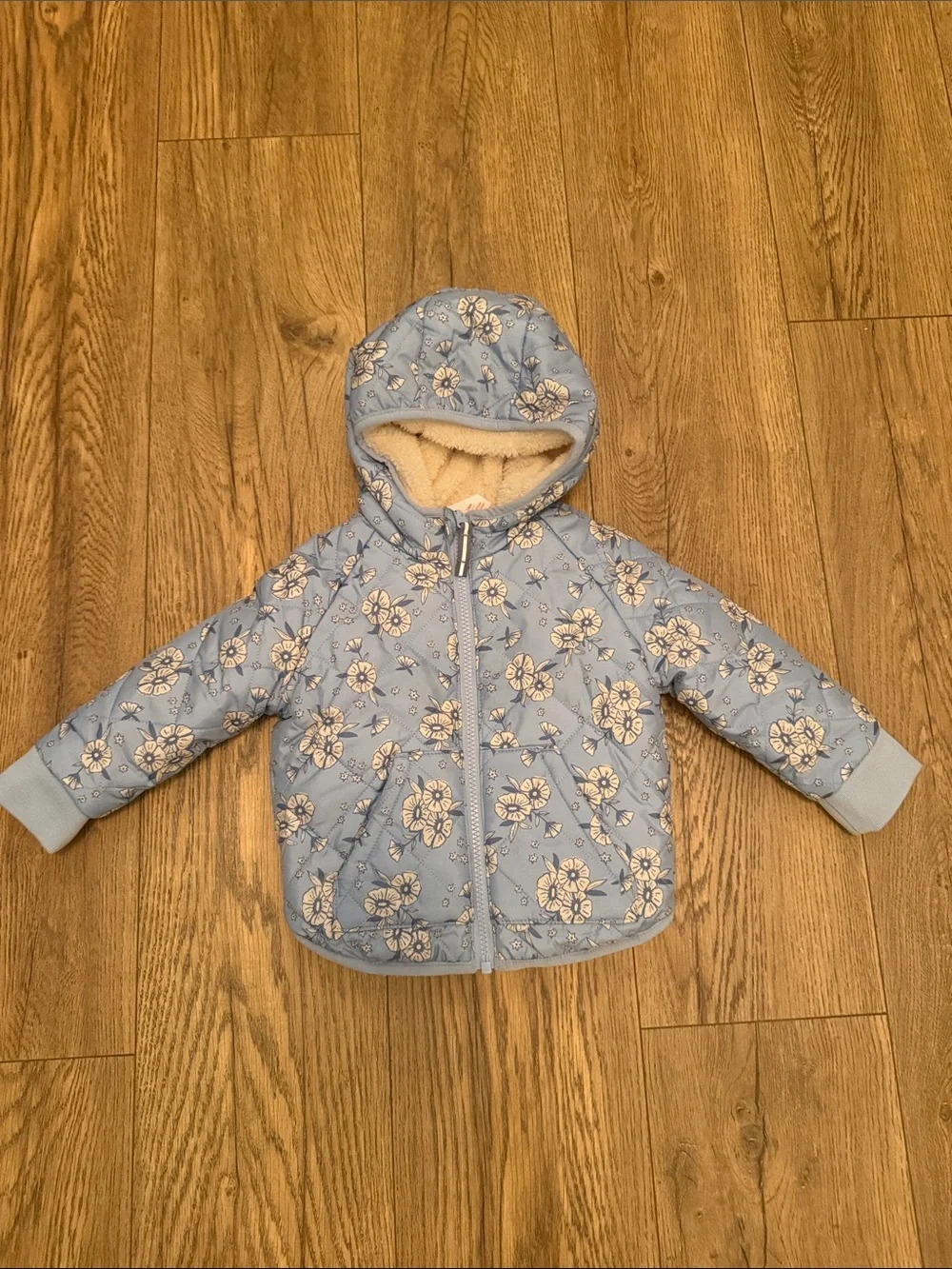 Cat and Jack Floral Puffer Jacket